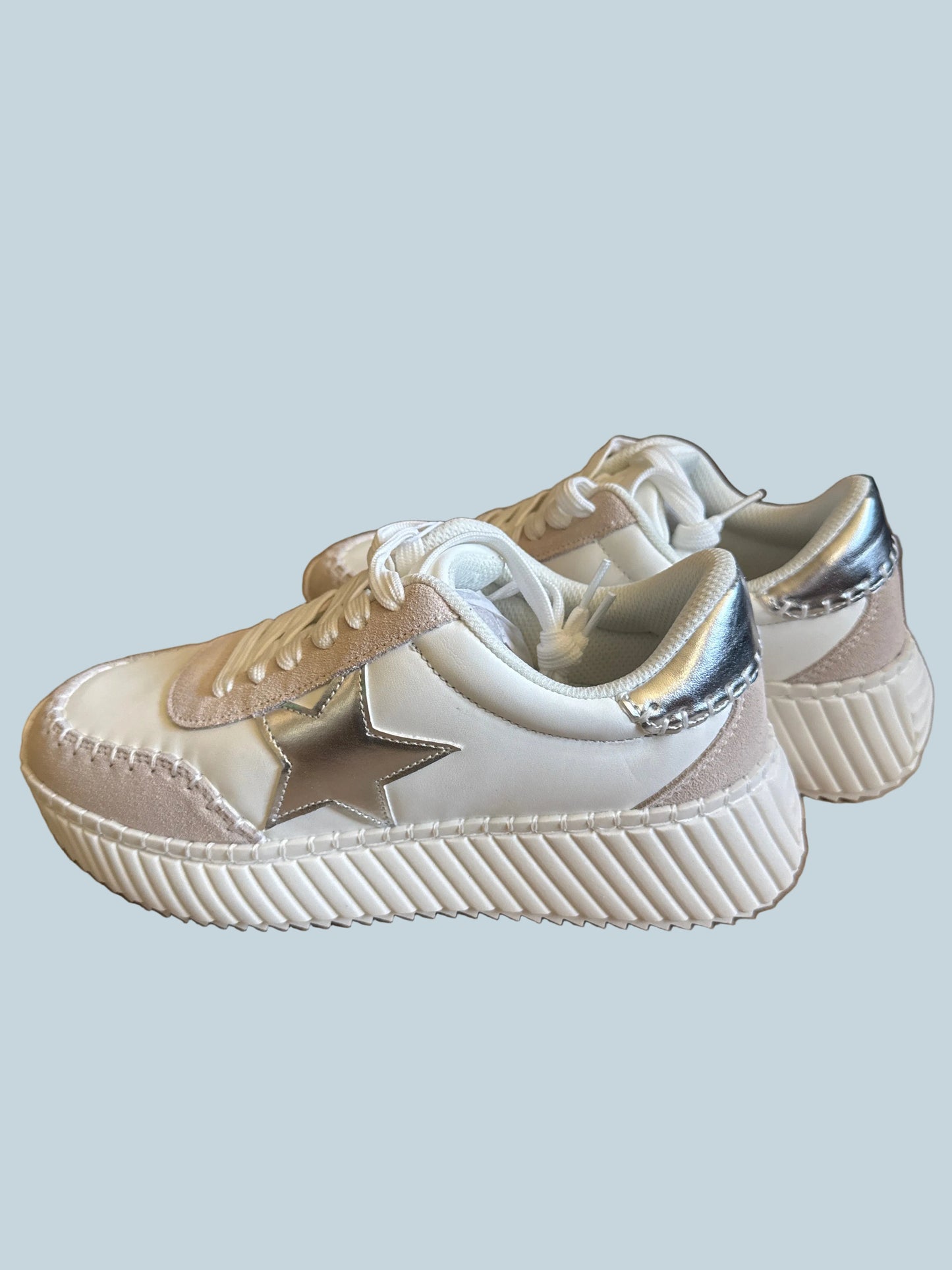 Lucky Step Women Platform Sneakers. Size 8