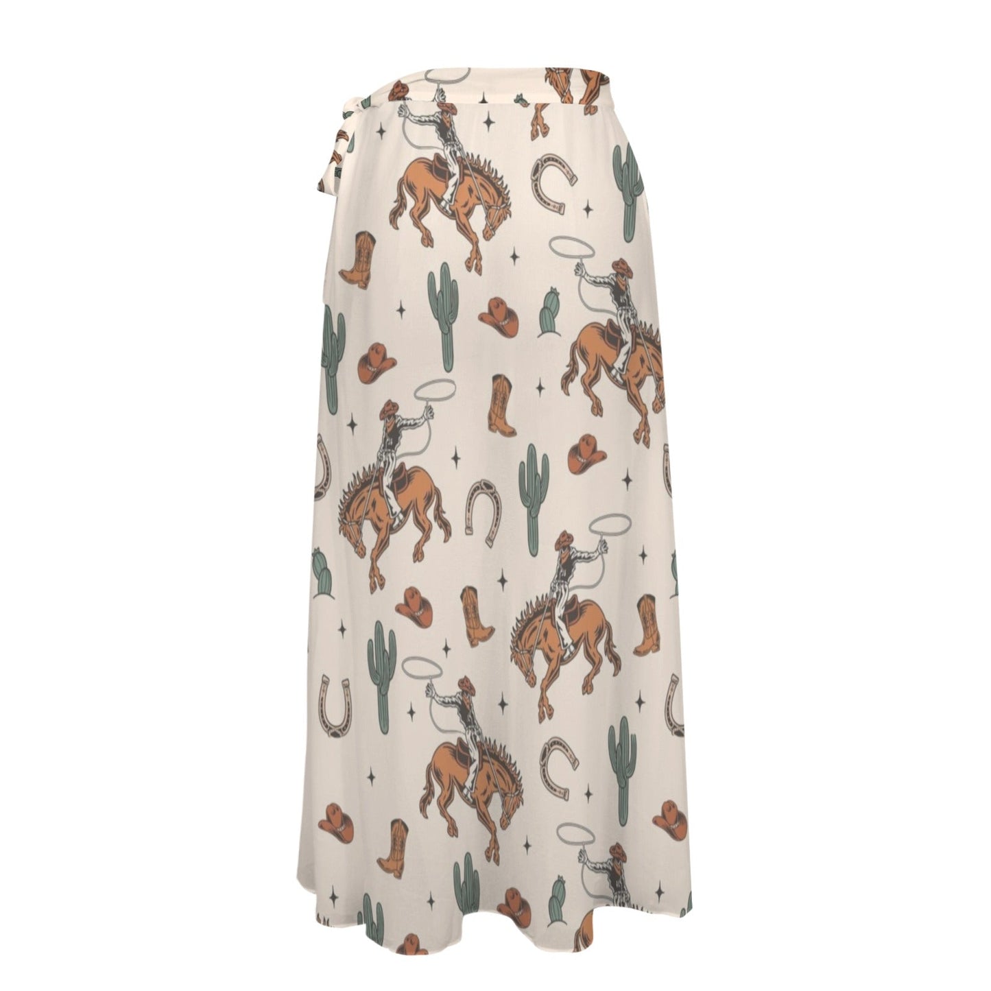Baha Ranch Rodeo Cowboy Beach Coverup Skirt