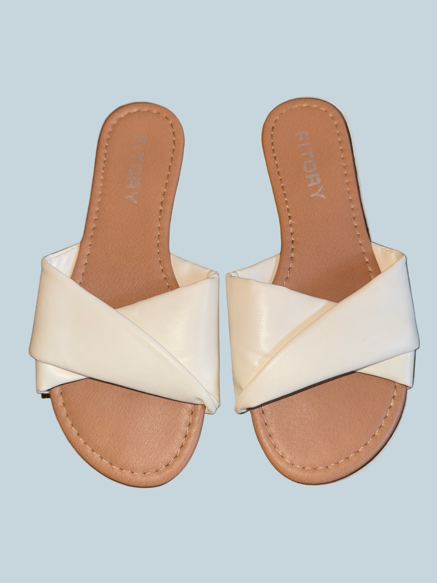 Fitory Women Slide Shoe Sandals Flat. Second hand. Size 6