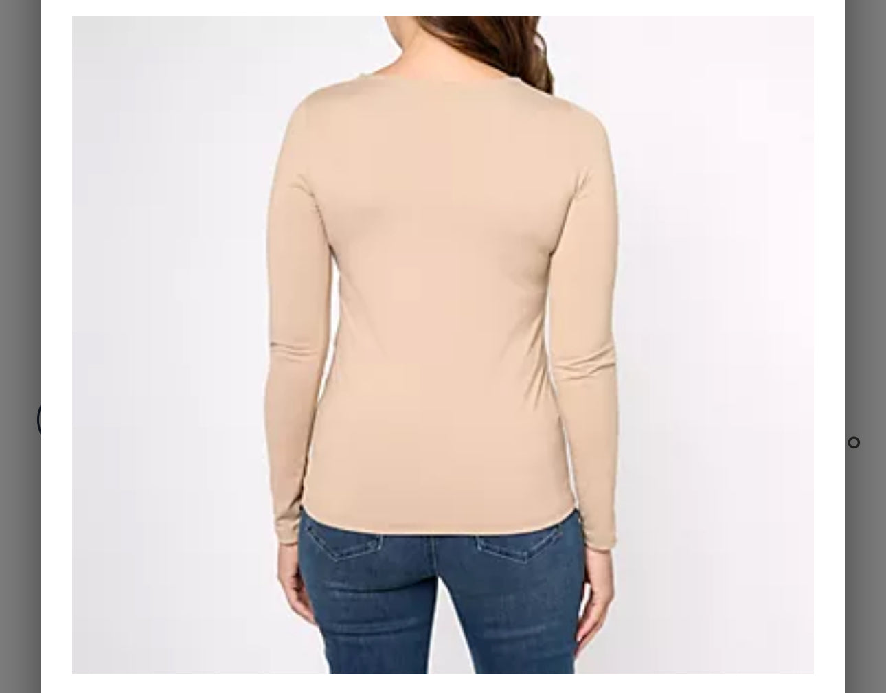 Susan Graver Smoothing Essentials Jersey Ballet Neck Top. Black/ X-Large