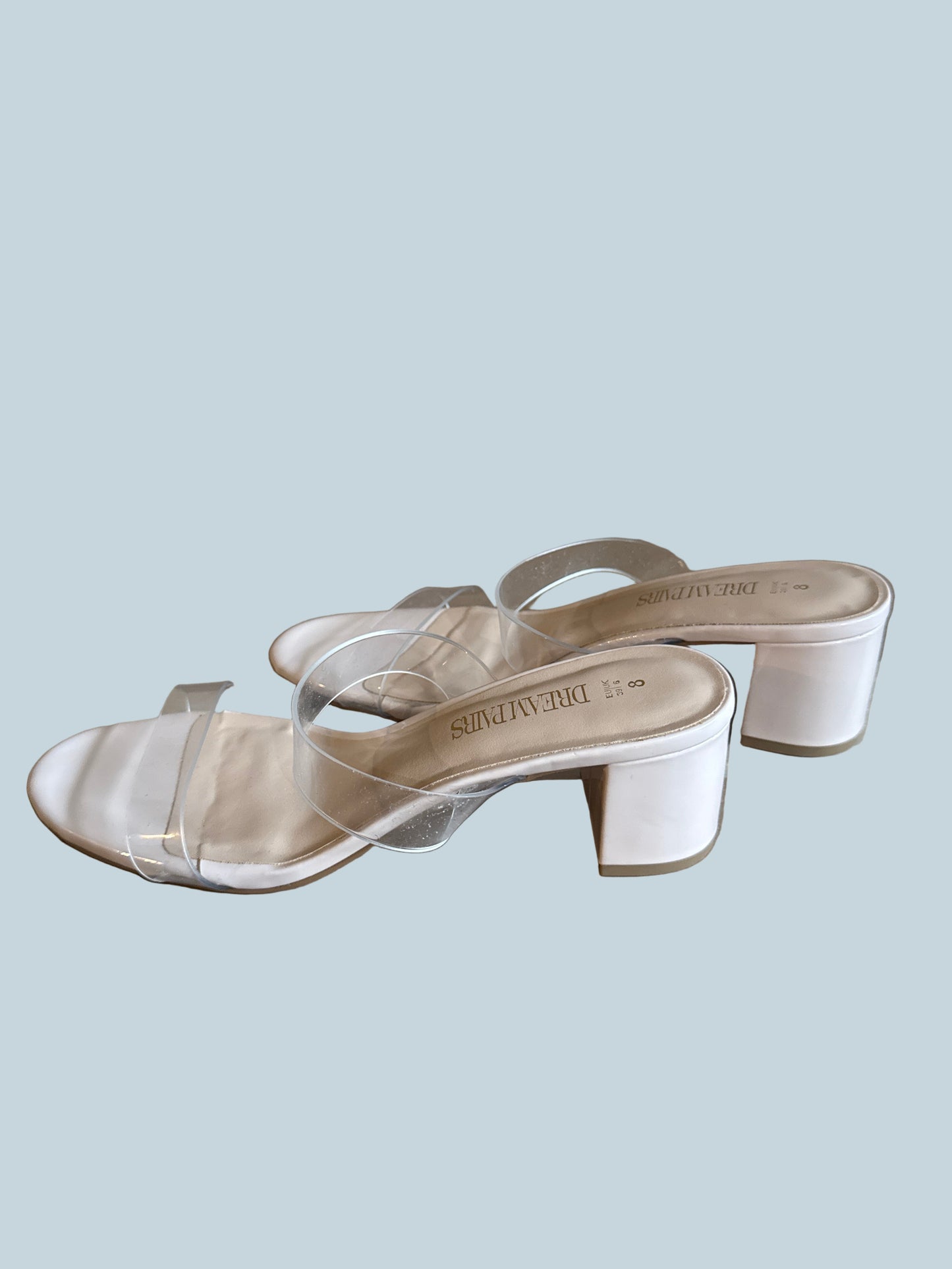 Dream Pairs Women Block Heeled Slide Shoe Sandals. Like New. Size 8