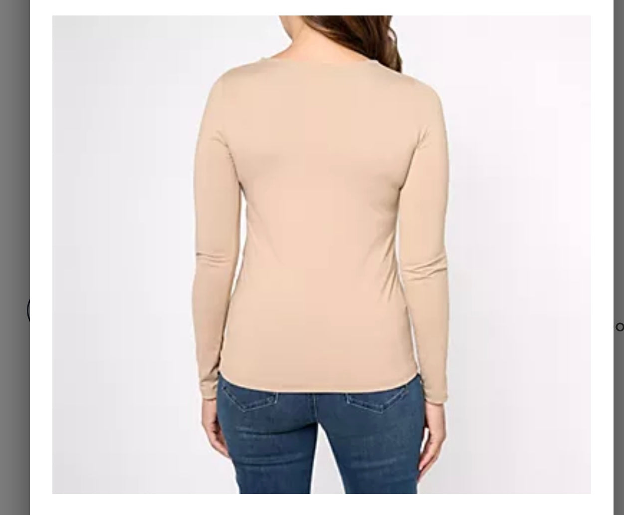 Susan Graver Smoothing Essentials Jersey Ballet Neck Top. Black/Small