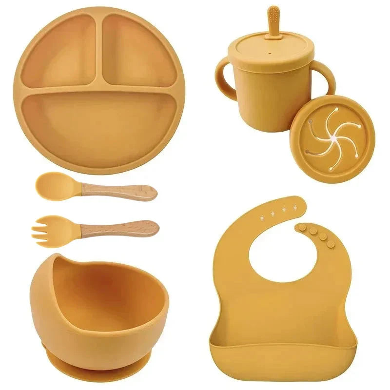 Food Grade Silicone Baby Feeding Dish Set