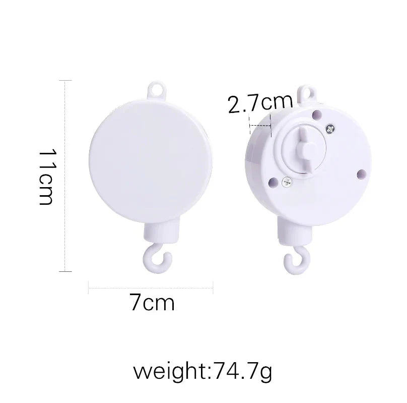 Baby Wooden Bed Bell Cartoon Rabbit Mobile