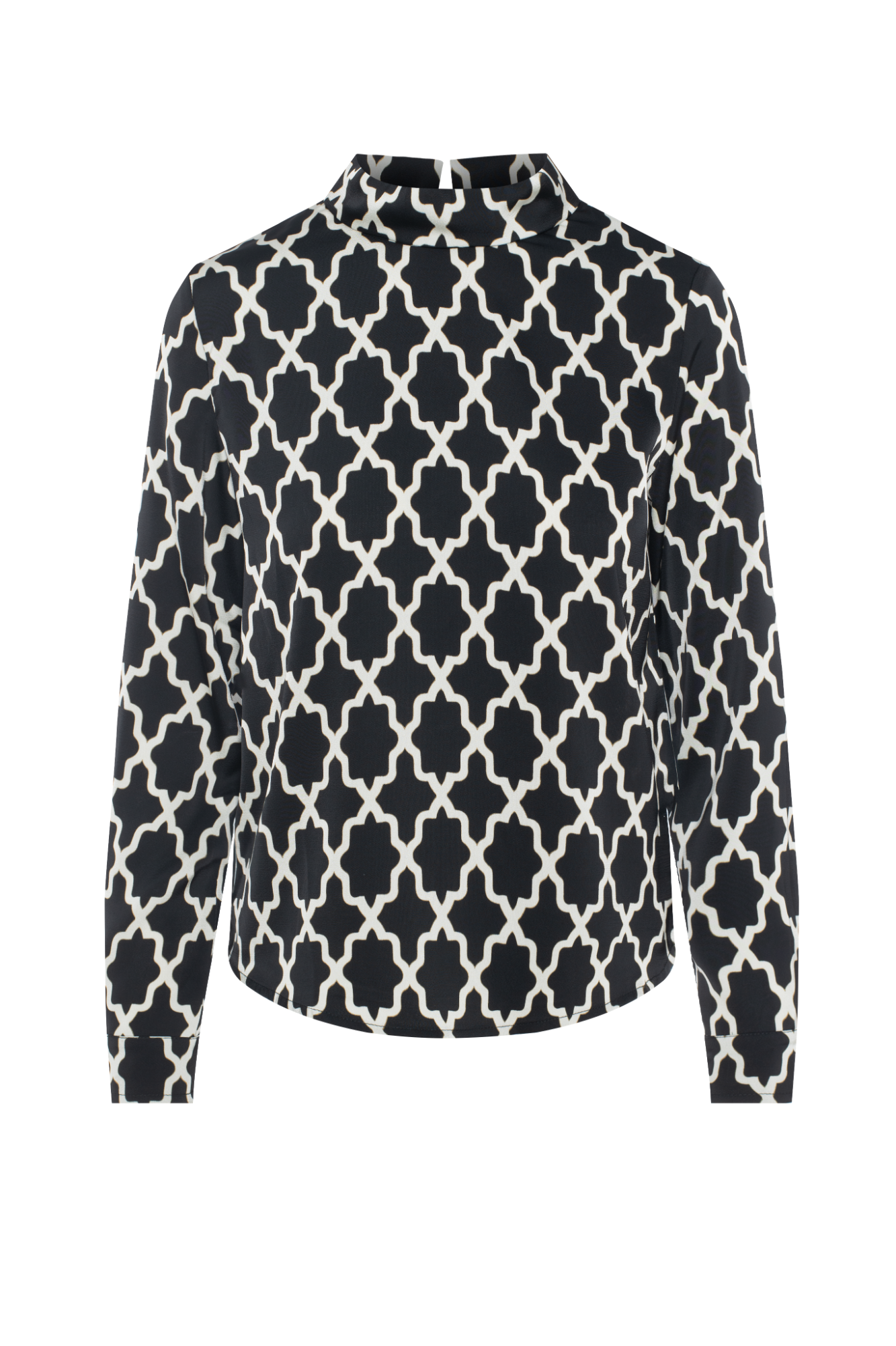 Button Down Printed Blouse