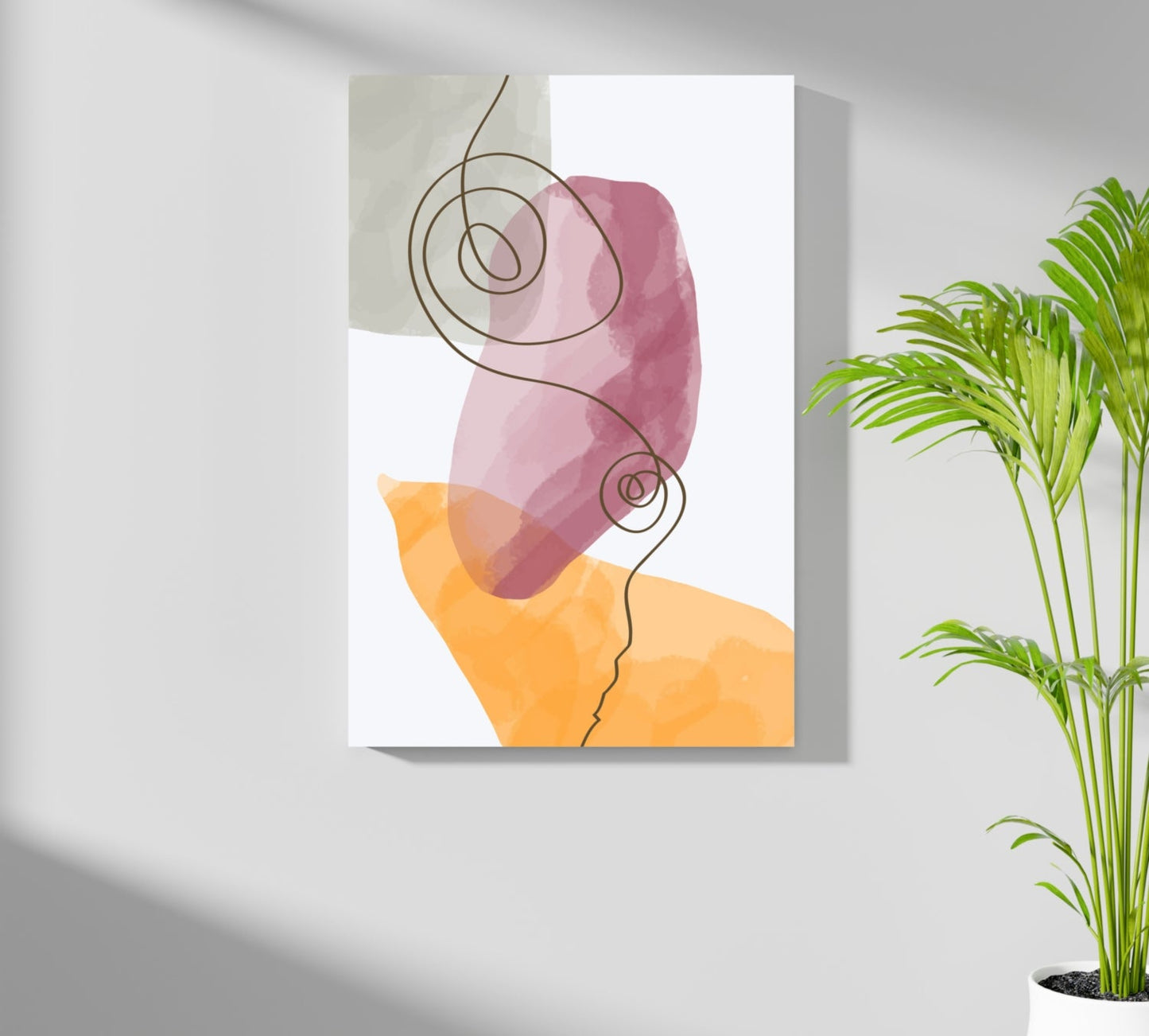 Modern Art Shape V5 Aluminum Print