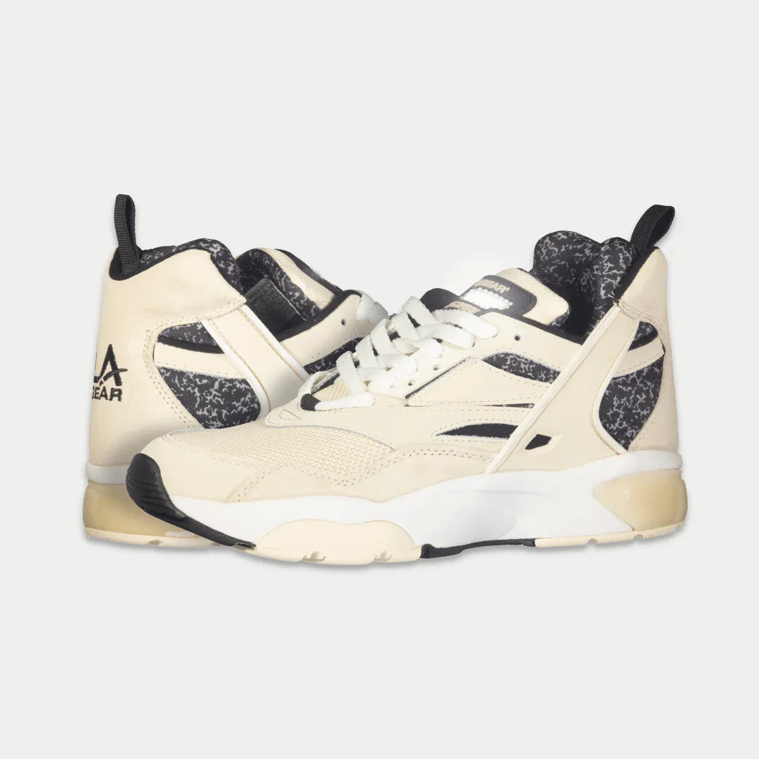LA Gear Men's Turbo Light-Up Mid | Off-White x Black