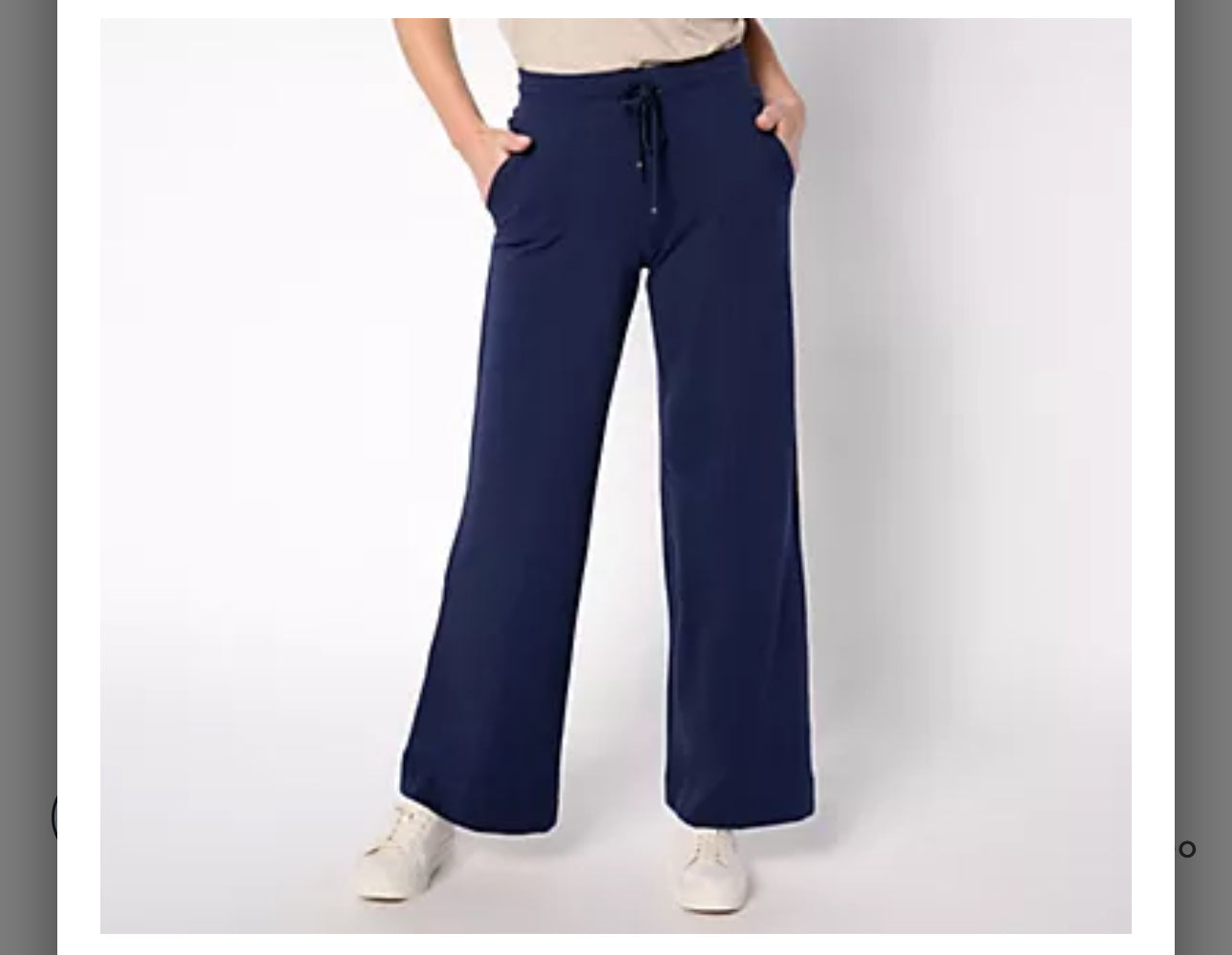 Denim & Co. Active French Terry Regular Wide Leg Pant