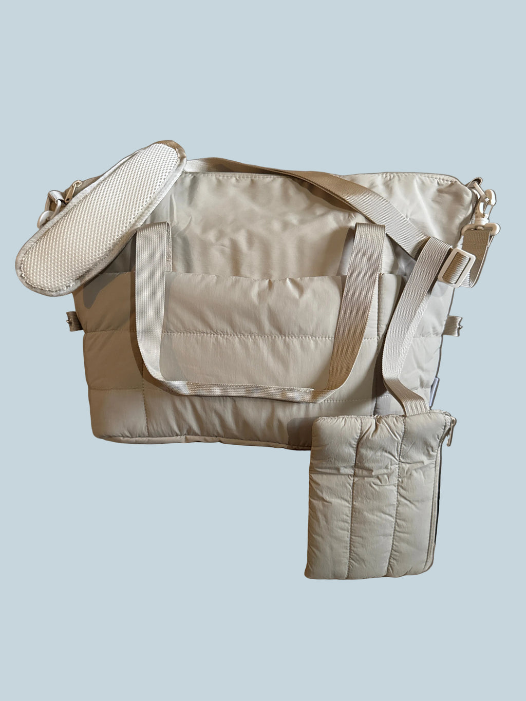 Quilted Multi-Pocket Tote Bag. Like New