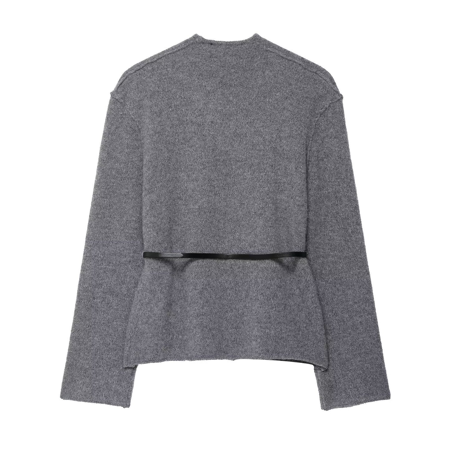 V-neck with waistband jacket