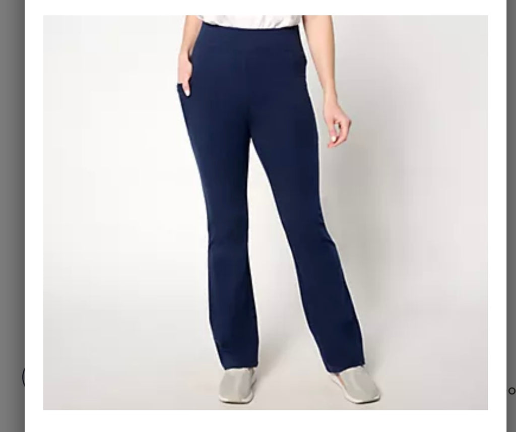 Denim & Co. Active Tall Duo Stretch Lightly Boot Pant w/ Pockets