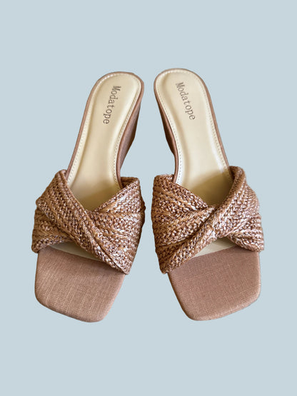 Modatope Women wedge Slide Sandals. Size 8.5