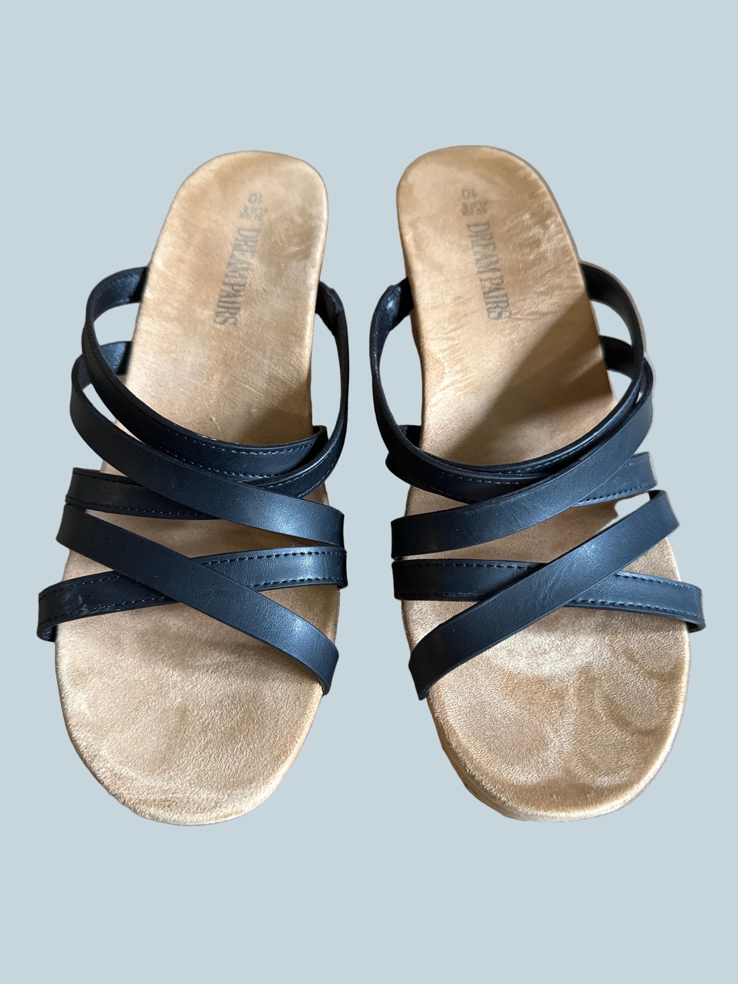 Dream Pairs Women Wedge Slide Sandals. Like New. Size 10