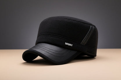 Winter Flat Hat – Classic Warm Wool-Style Newsboy Cap