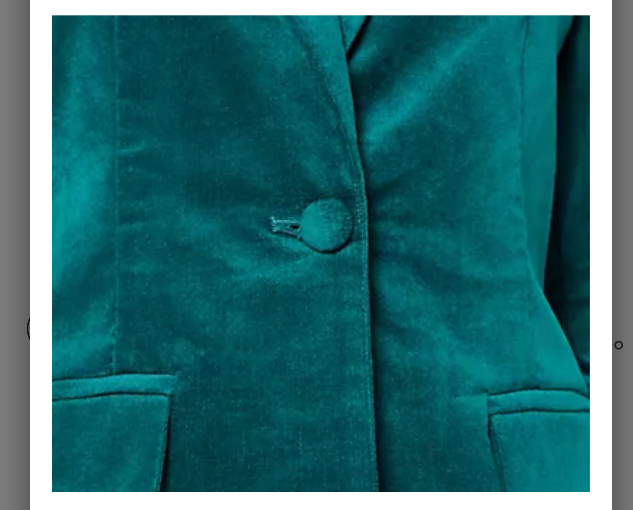 Denim & Co. Regular Stretch Velvet One Button Blazer