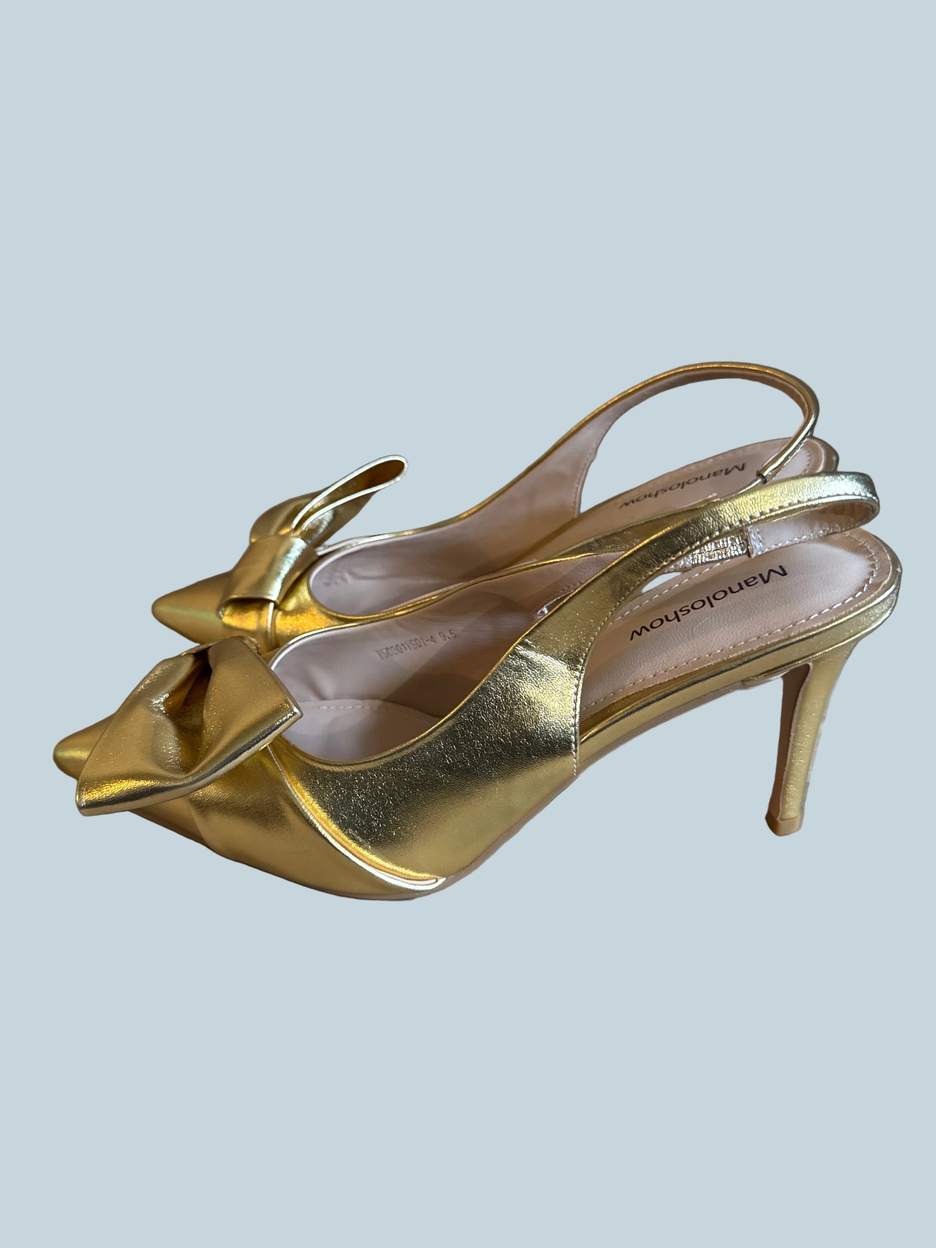 Manoloshow Women Heeled slingback Pump. Like New. Size 9.5