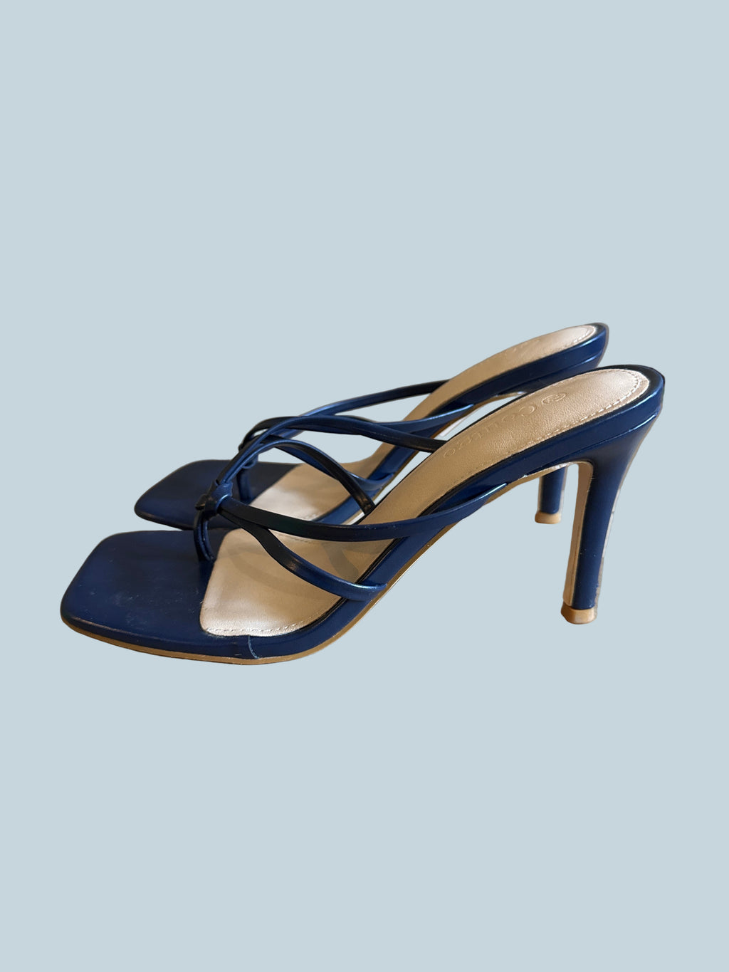 Coutgo Women Heeled Slide Shoe Sandals. Secondhand. Size 7.5