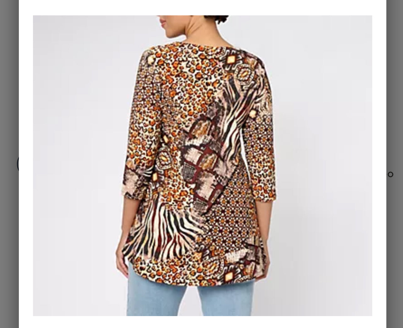 Attitudes by Renee Como Jersey V-Neck Hi-Low Top