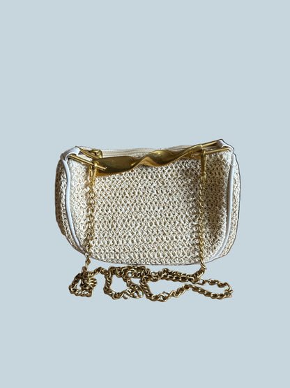 Straw Clutch Bag. Like New
