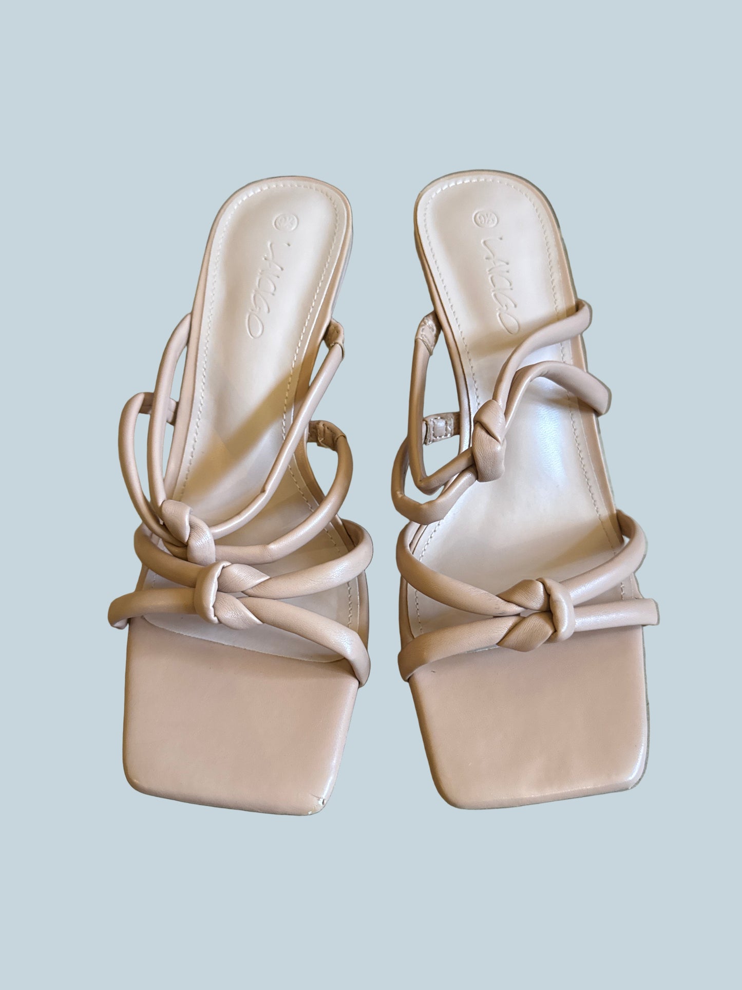 Laicigo Women Heeled Slide Sandals. Secondhand. Size 9.5