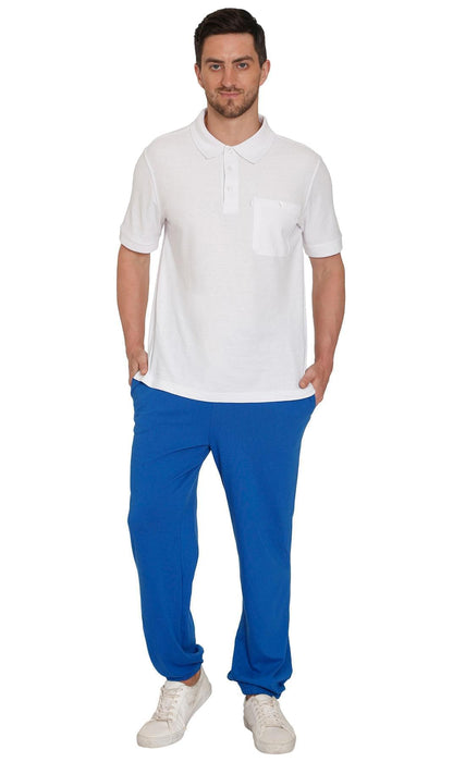 Mens Pull On Elastic Waist Knit Pants - Relaxed Dressing for Comfort
