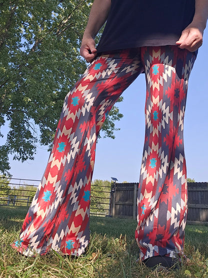Baha Ranch Sedona Aztec Flare Pants