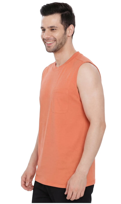 Men's Sleeveless Crew Neck T-Shirt