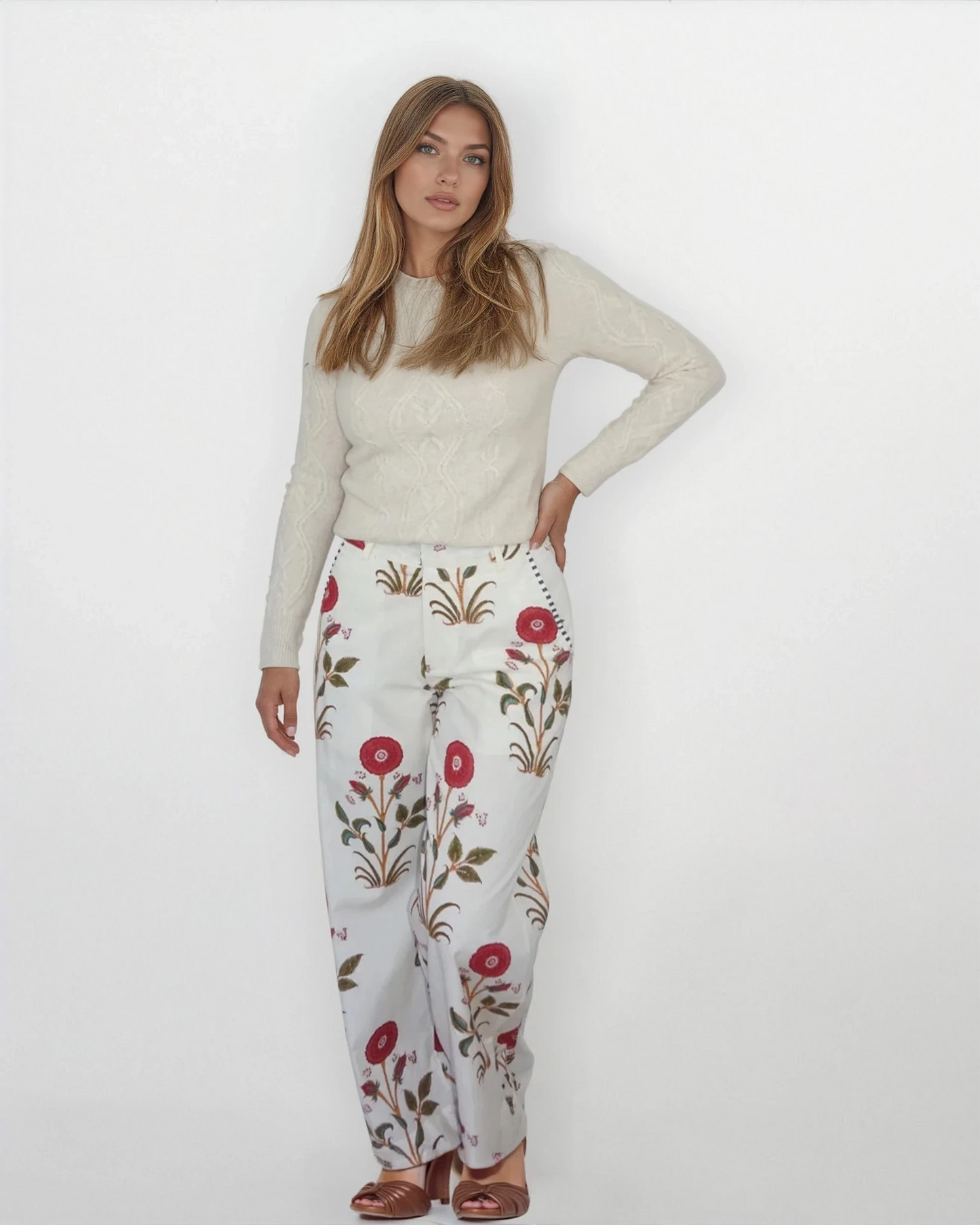Edison Pant in RedCal