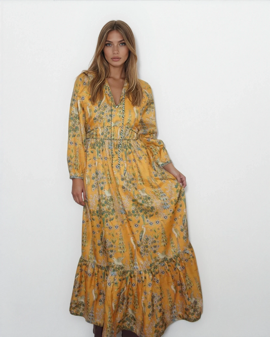 Vera Maxi Dress - Saffron Heron