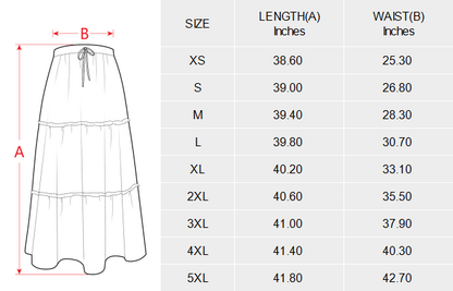 Baha Ranch Retro Pop Western Prairie Maxi Skirt