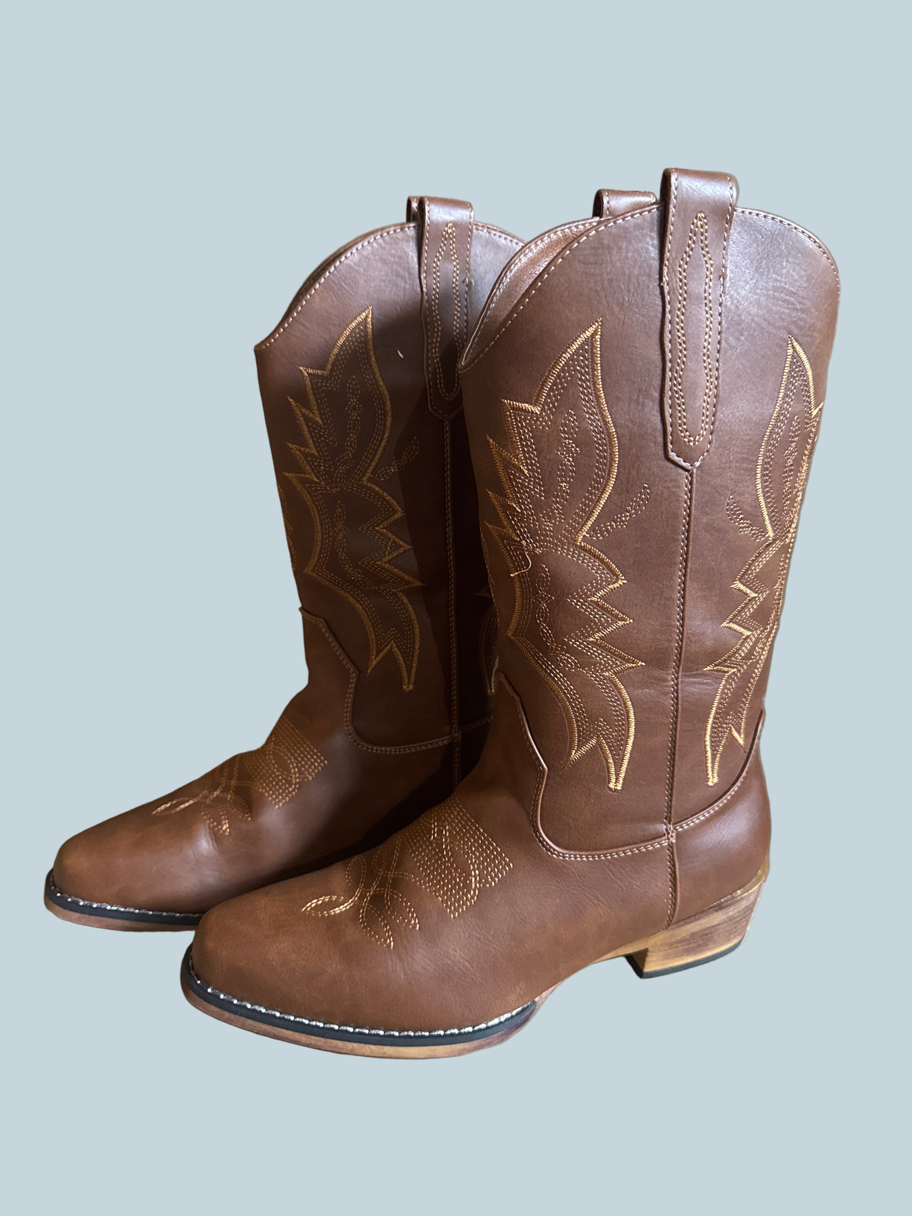 IUV Women Cowboy Knee High Boots. Like New. Size 9.5