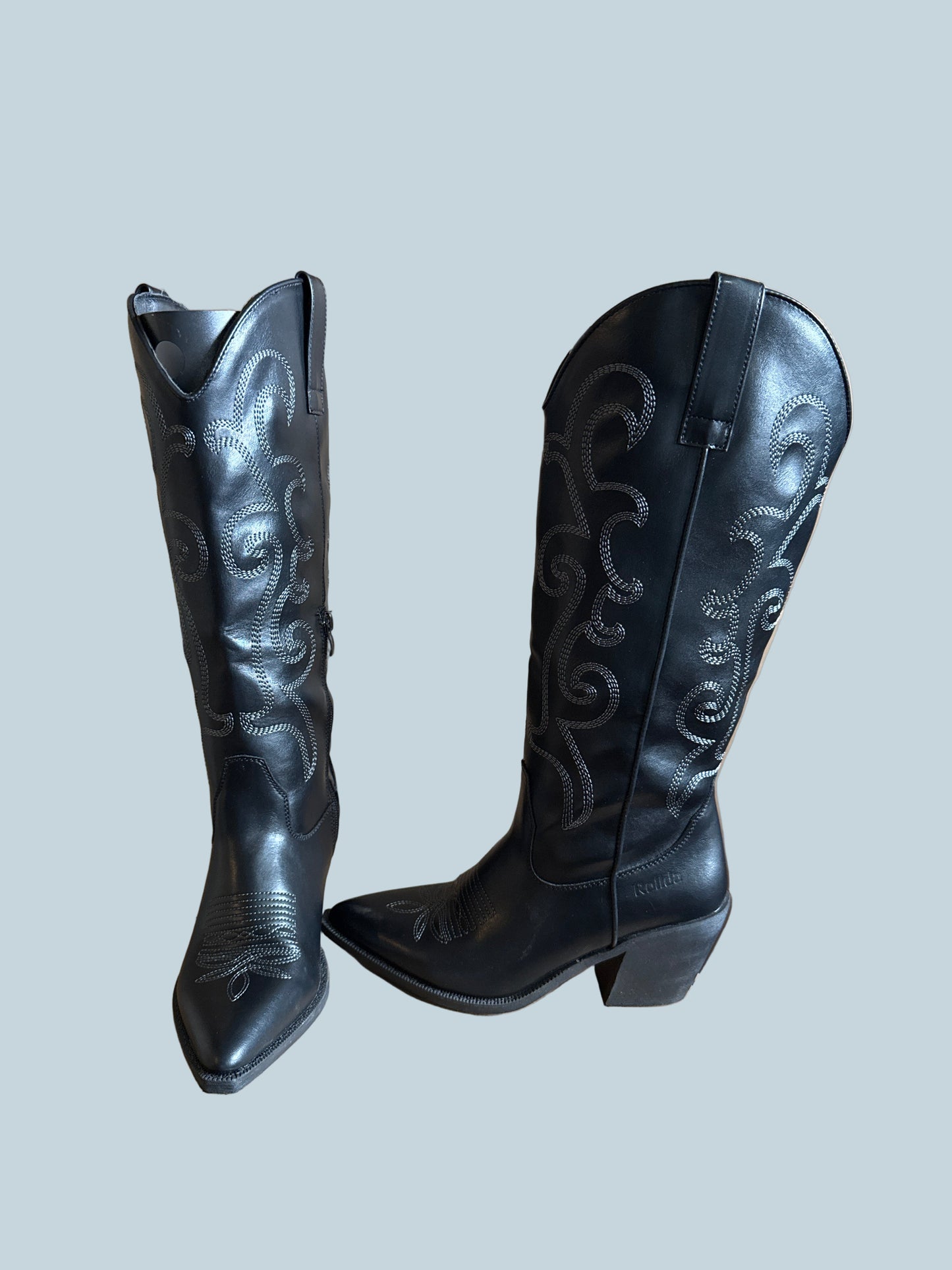Rollda Women Knee High Cowboy Boot. Like New. Size 7