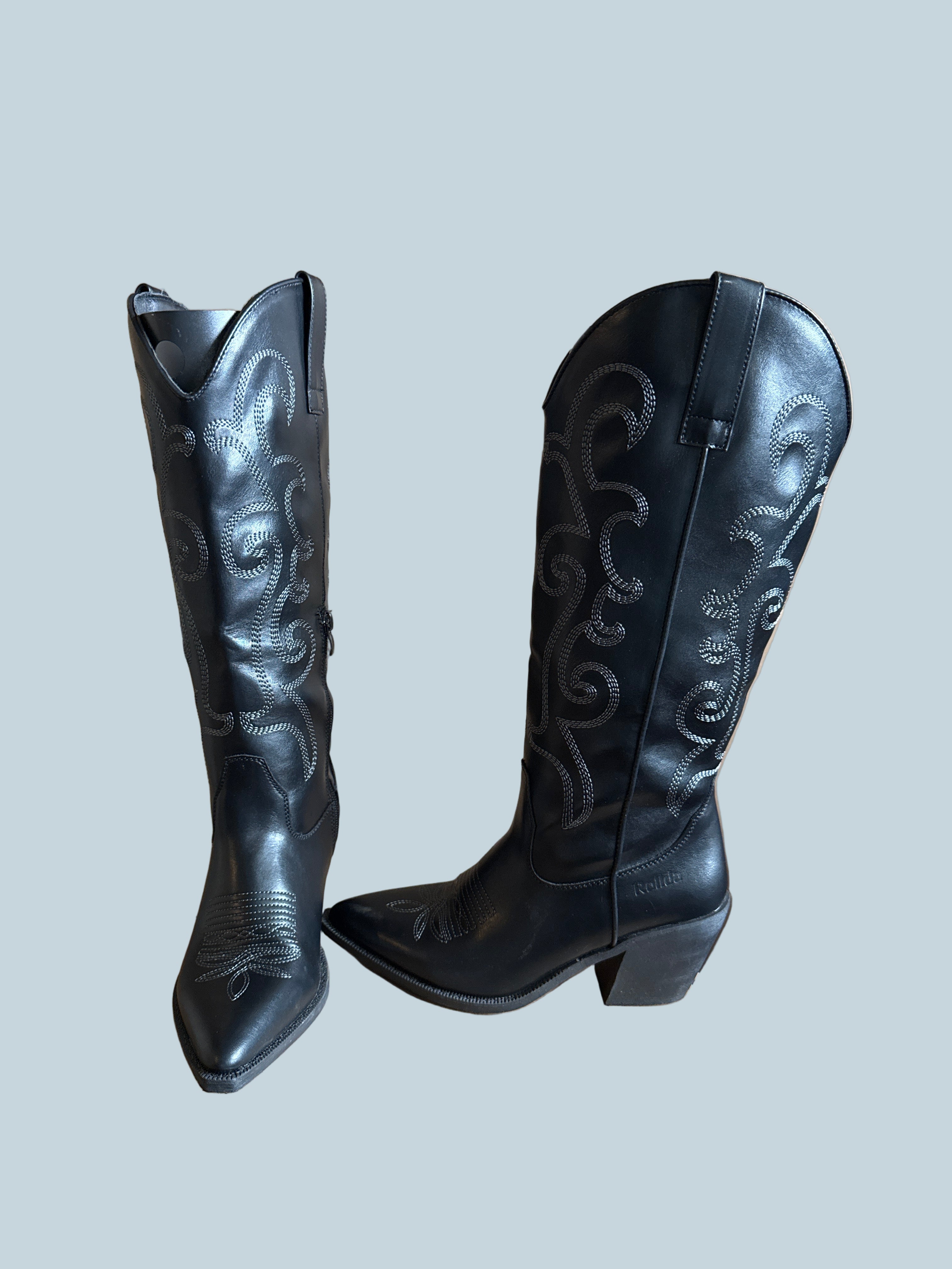 Rollda Women Knee High Cowboy Boot. Like New. Size 7