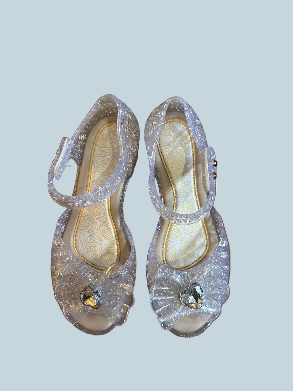 Kids Girls Glitter Princess Shoe. Like New. Kids Size 34