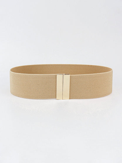 Alloy Buckle Elastic Belt