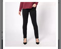 Belle by Kim Gravel Reg Perfect Ponte Straight Leg Pant. Black/Regular 14