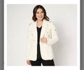 GRAVER Susan Graver Embellished Ponte Shawl Collar Blazer