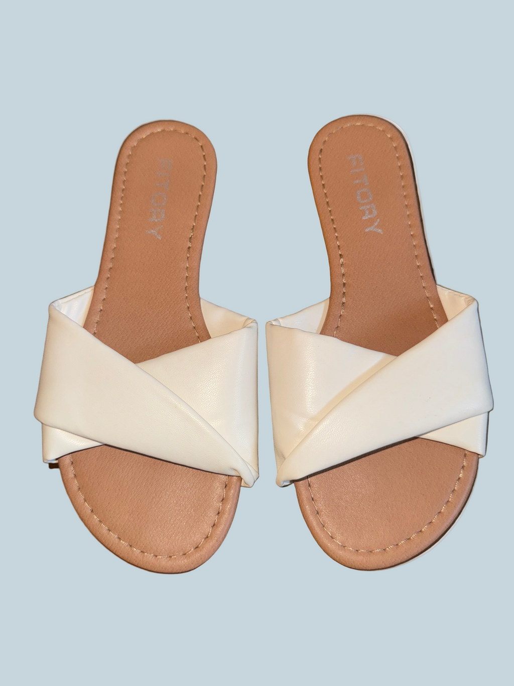 Fitory Women Slide Shoe Sandals Flat. Second hand. Size 6