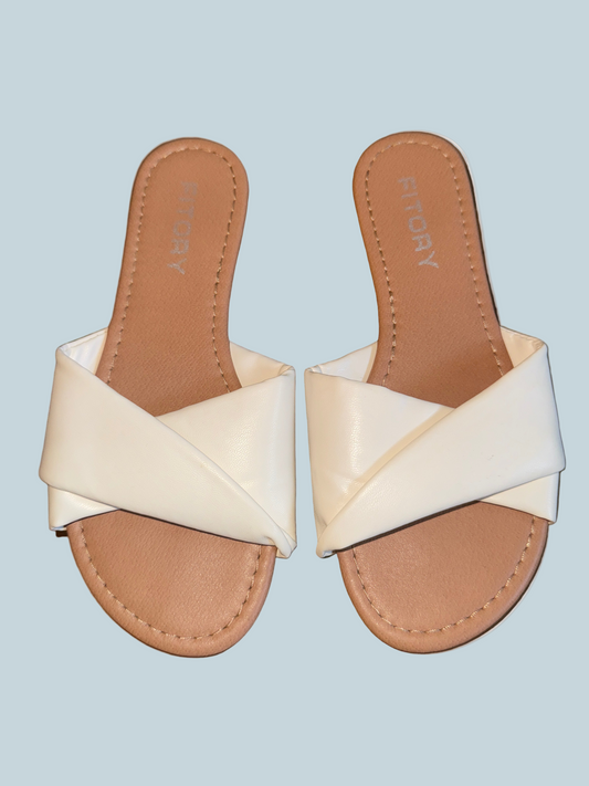 Fitory Women Slide Shoe Sandals Flat. Second hand. Size 6