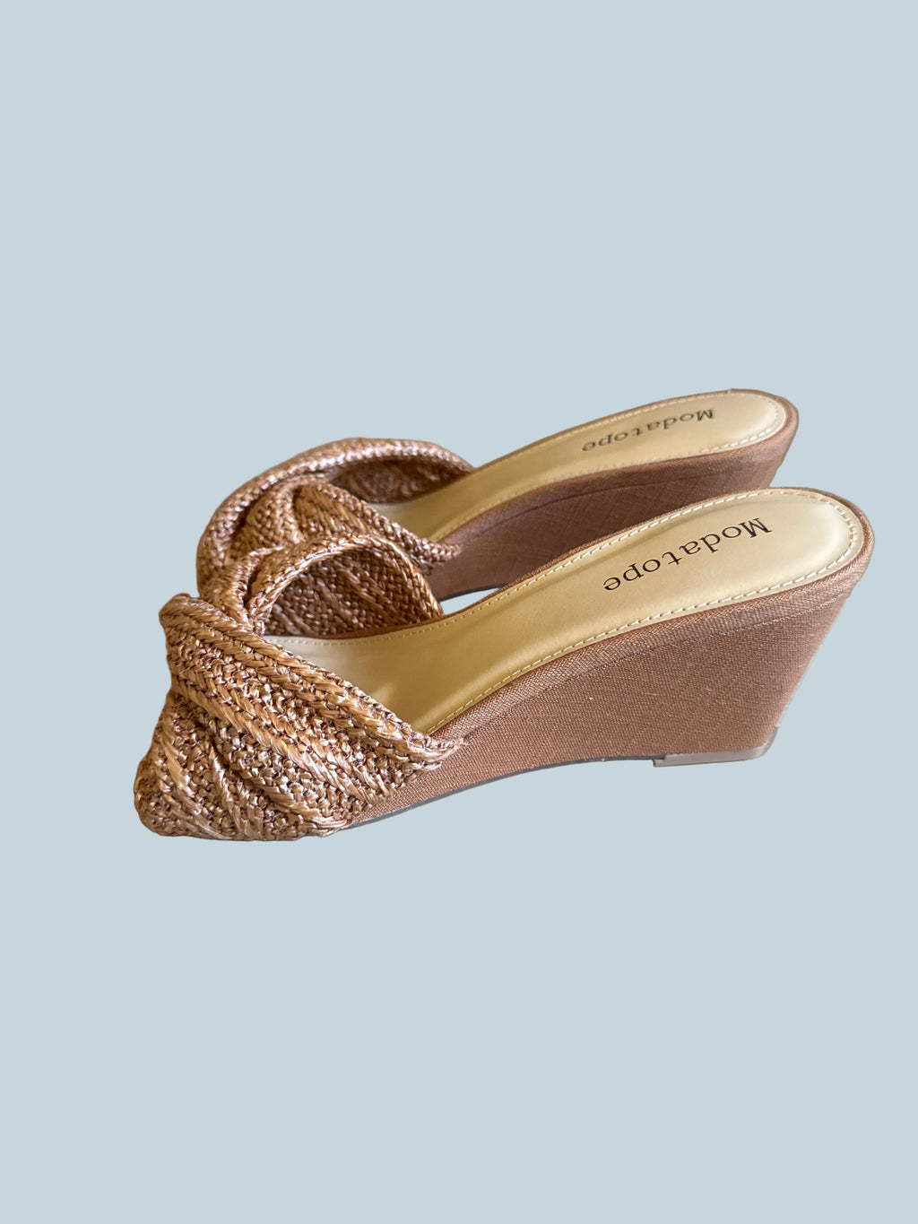 Modatope Women wedge Slide Sandals. Size 8.5