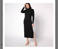 Women with Control Regular Finespun Jersey Tummy Control Midi Dress. Black/ Large