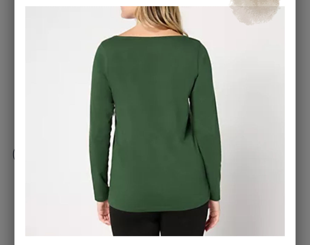 BEAUTIFUL by Lawrence Zarian Embellished Long-Sleeve Knit Top. Cabernet/Medium