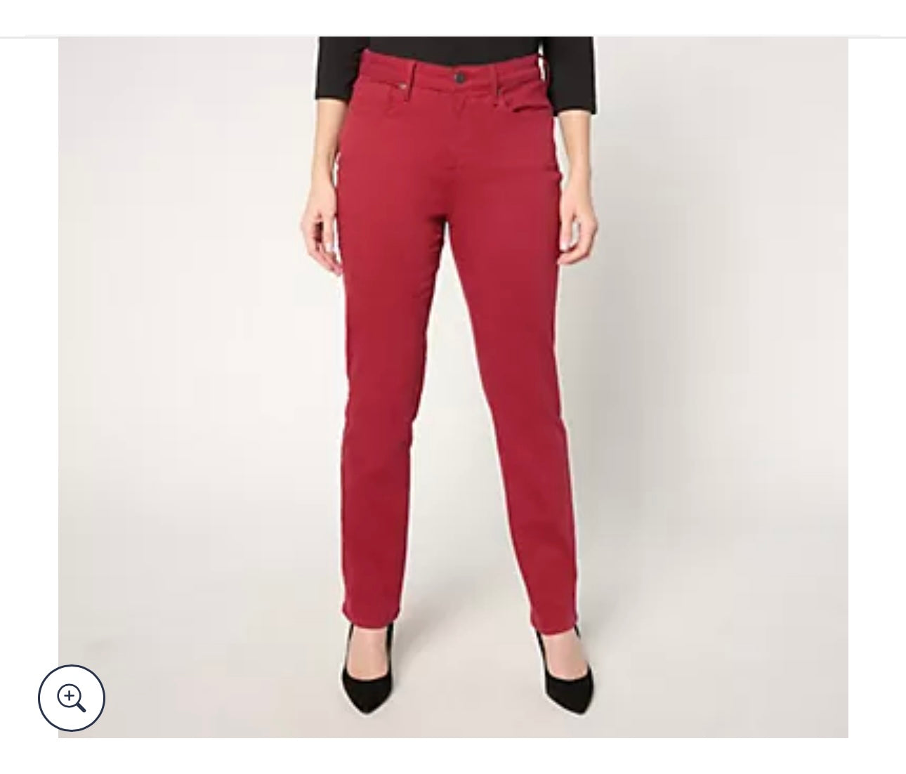 NYDJ Sheri Slim High Rise Fashion Jean - Wild Currant/ Regular 10