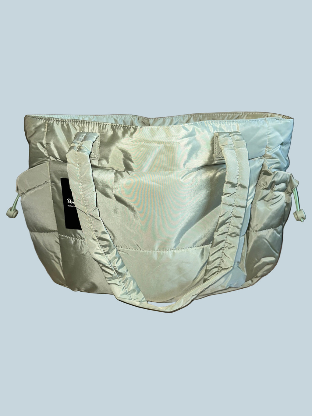 Puffer Quilted Tote Bag. Large