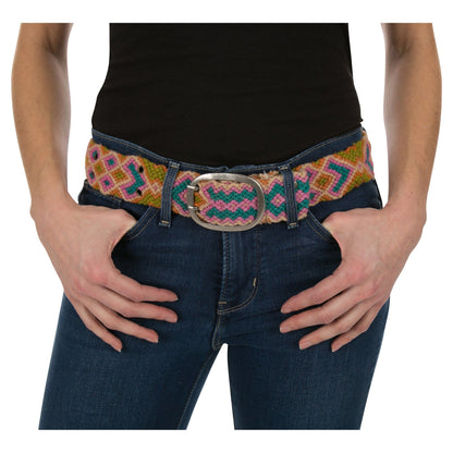 Geometric Knotted Wool Belt