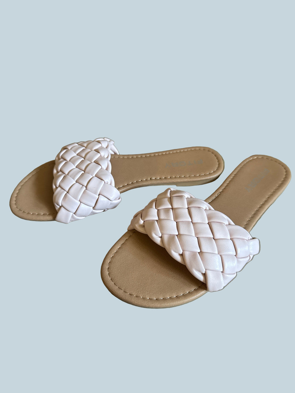 Fitory Women Braided Slide Shoe Sandals. Secondhand. Size 9