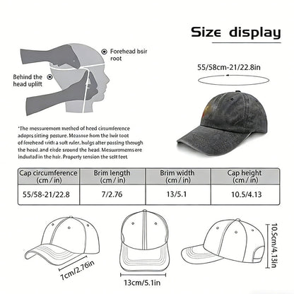 Girl Mom Adjustable Wash Cotton Baseball Cap