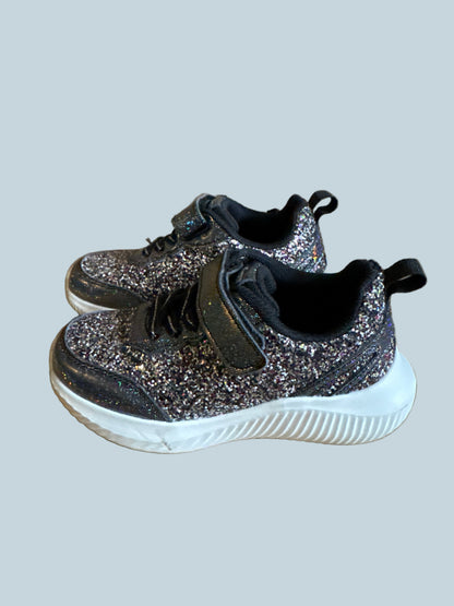 Lucky Steps Girls Glitter Athletic Shoe. Like New. Kids Size 11