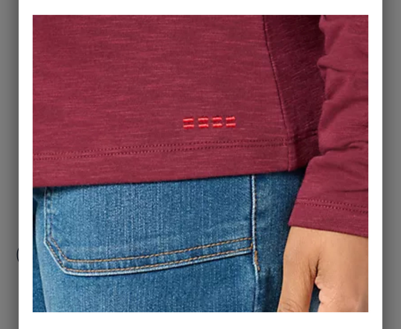 Peace Love World Boatneck Long Sleeve Tee with Sleeve Rouching