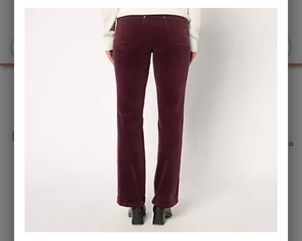 Belle by Kim Gravel Regular TripleLuxe Corduroy Boot Cut Pant. Seed/Regular 14
